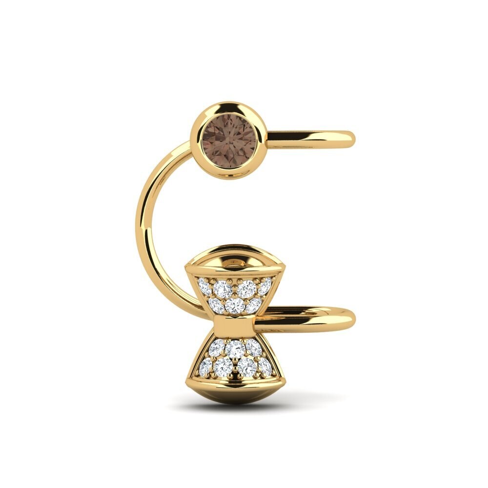 Smoky Quartz Women's Earring Pala