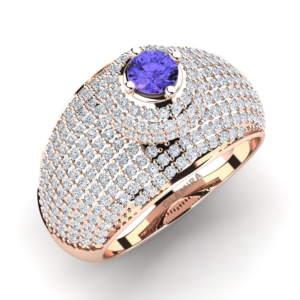 14ct Rose Gold Tanzanite Ring Palencia