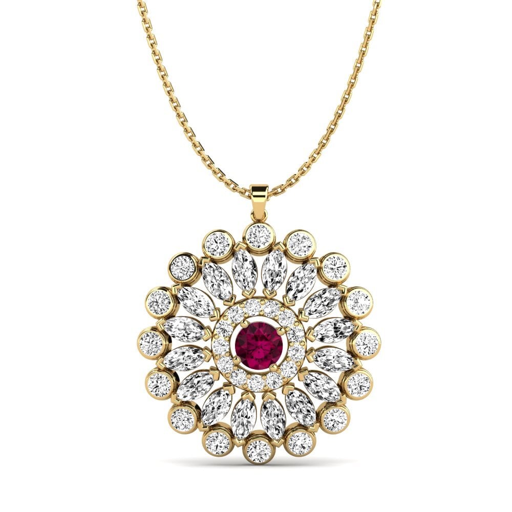 Rhodolite Garnet Women's Pendant Palermo