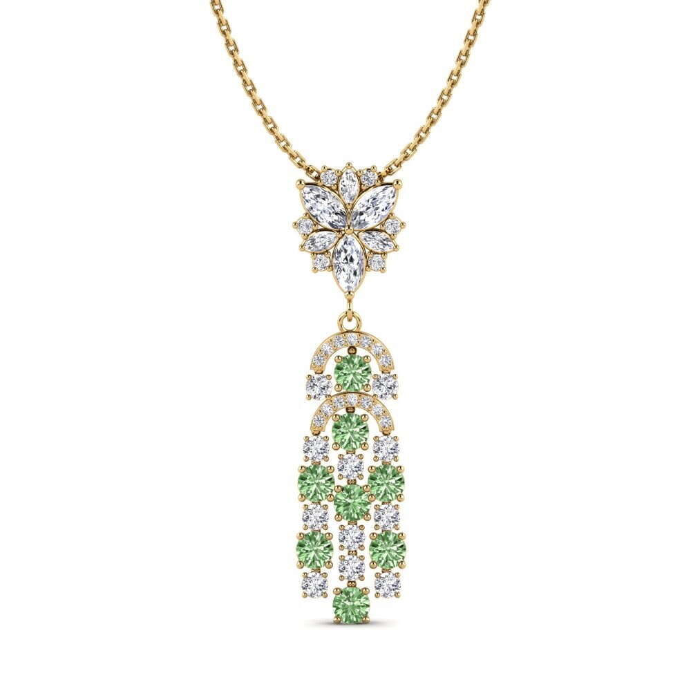 Diamante Verde Colgante de Mujer Panganiban