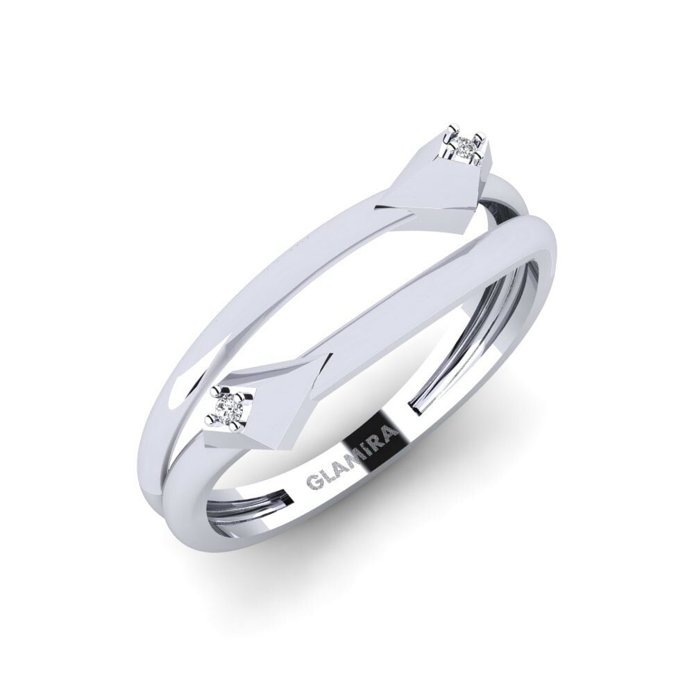 Platine 950 Bague Panganina