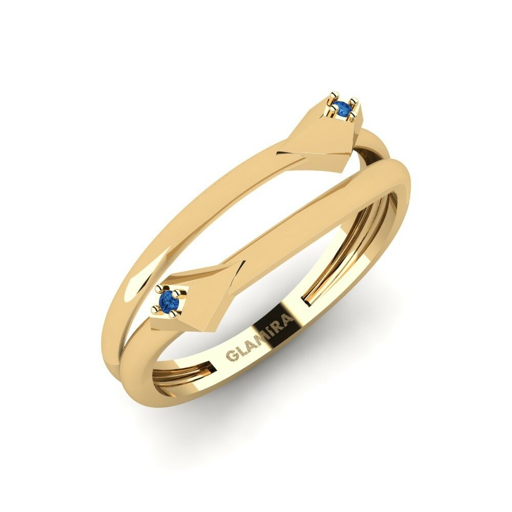 Dark Blue Zirconia Ring Panganina