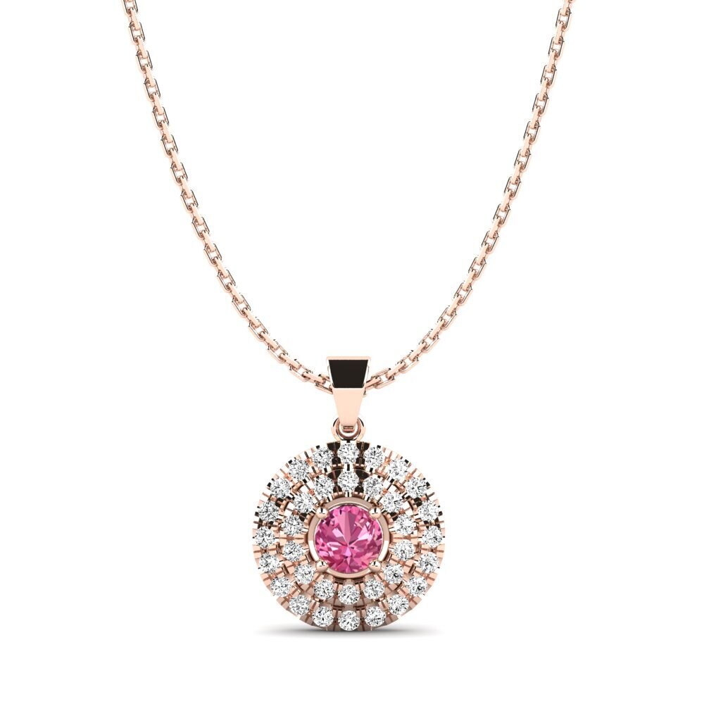 Turmalina rosa Colgante de Mujer Pantano