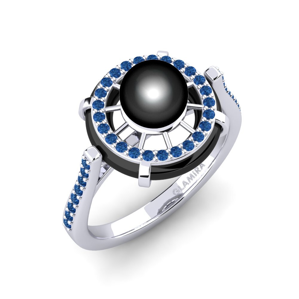 Dark Blue Zirconia Ring Pardo