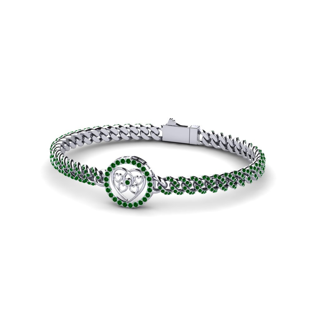 Green Zirconia Women's Bracelet Parian