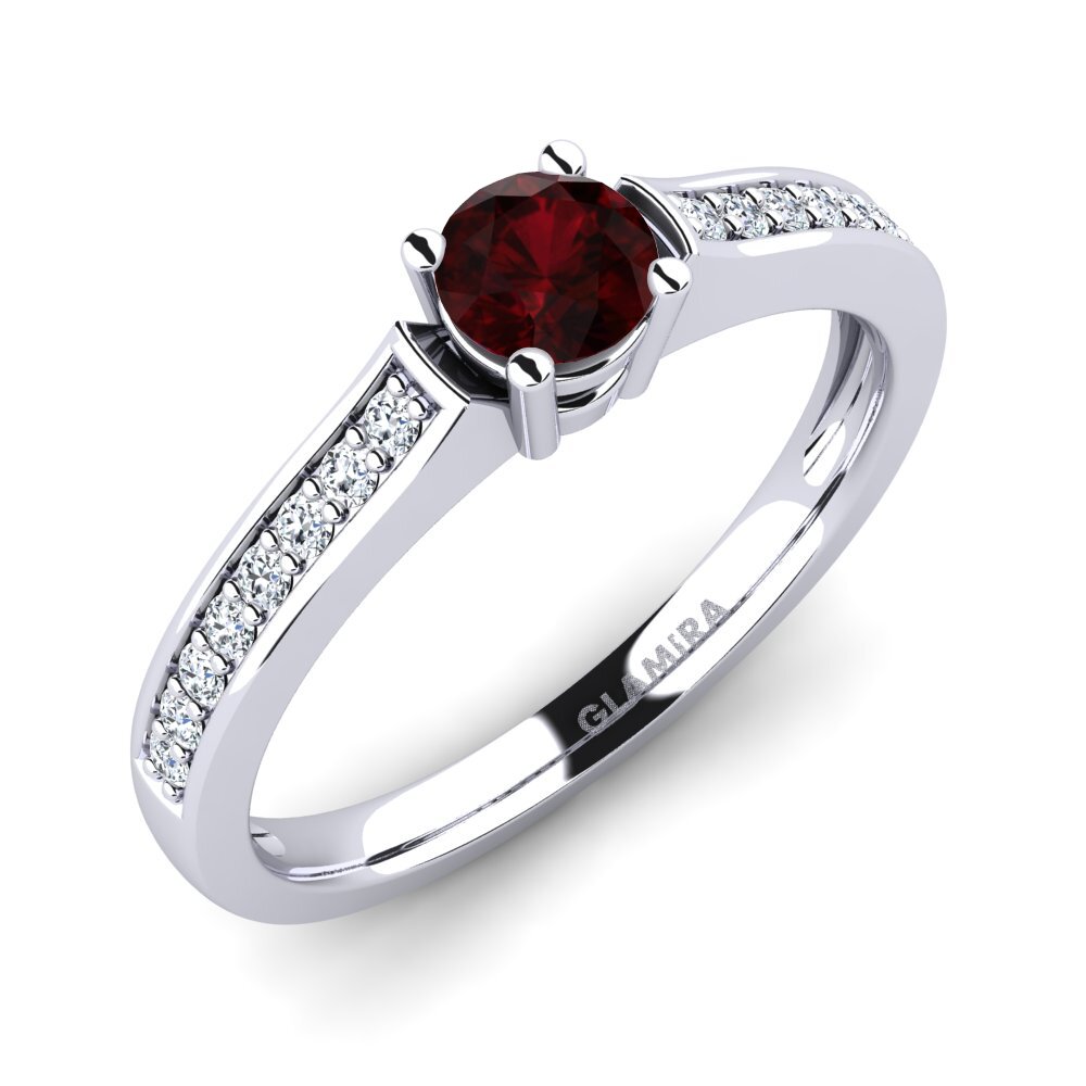 Garnet Engagement Ring Paris