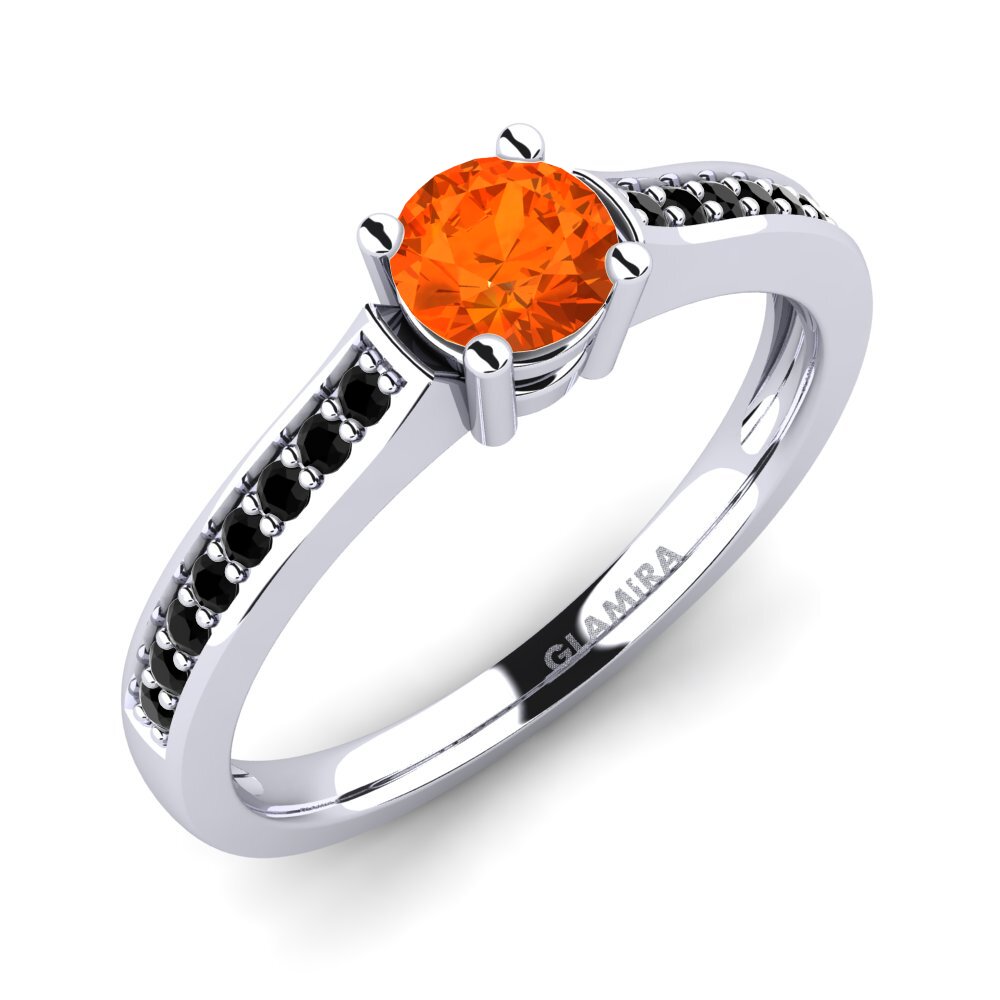 Fire Opal Engagement Ring Paris 0.5 crt