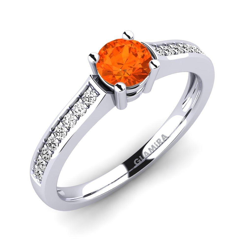 Ópalo Fuego Anillo de compromiso Paris 0.5crt
