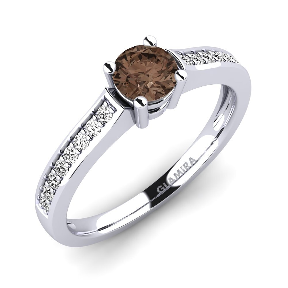 Smoky Quartz Engagement Ring Paris 0.5 crt