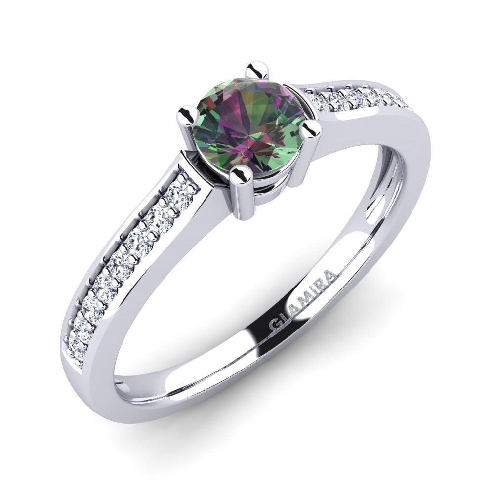 Mystic Topaz Engagement Ring Paris 0.5 crt