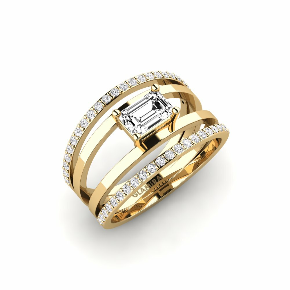Moissanite Anello di fidanzamento Parisse