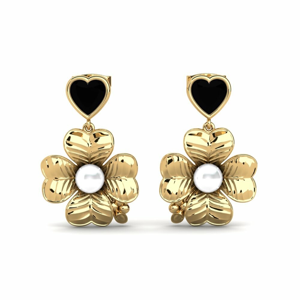 Heart Black Diamond Women's Earring Parlare