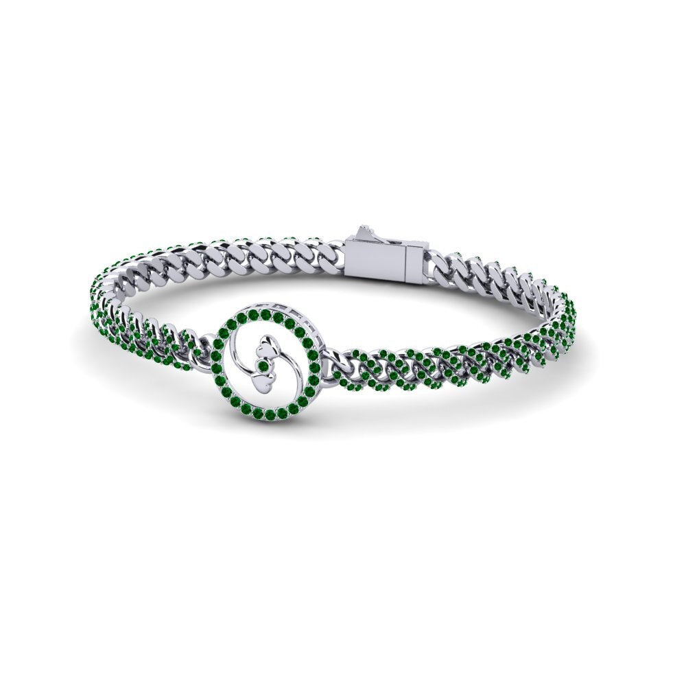 Green Zirconia Women's Bracelet Partenas