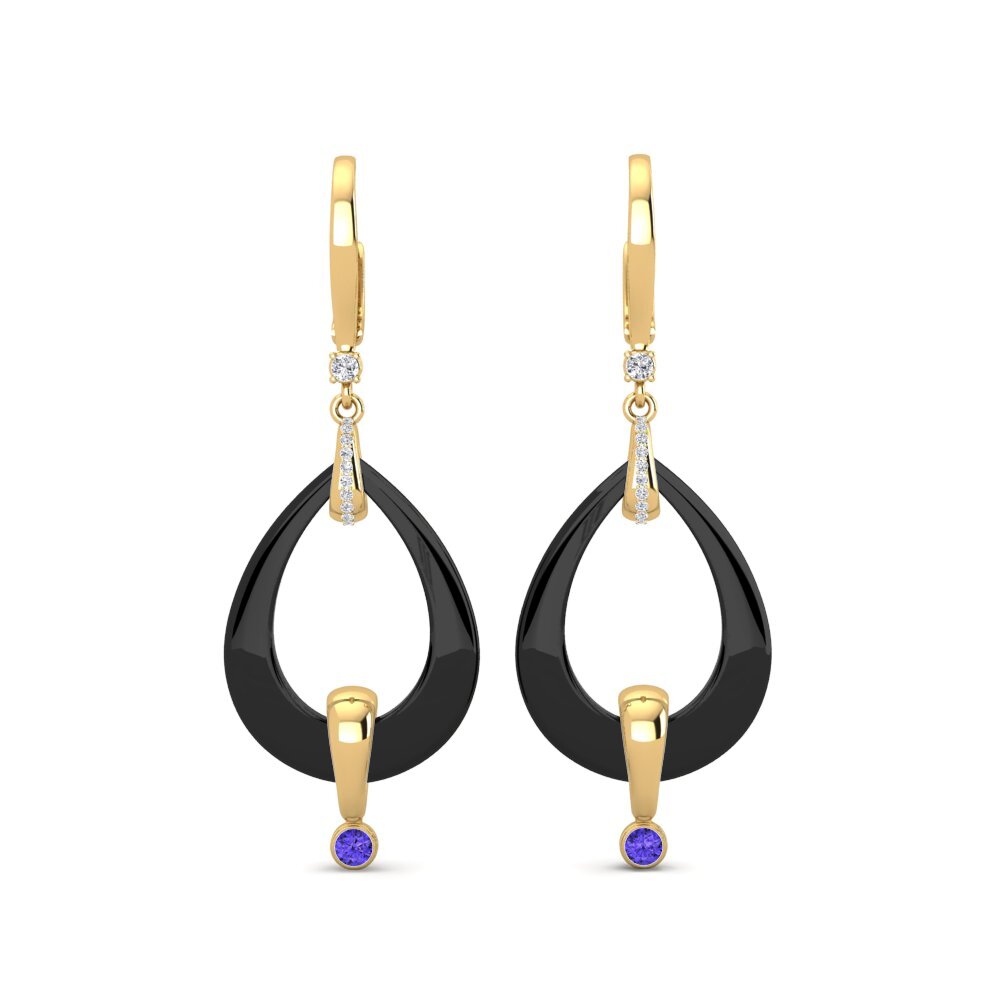 Round Tanzanite Women's Earring Particia