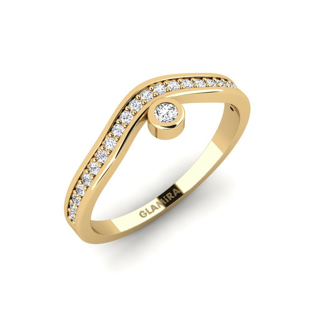 Oro Giallo 750 Anello Partra