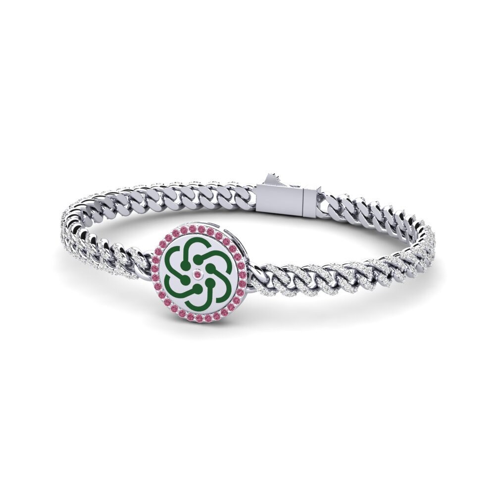 Rhodolite Garnet Women's Bracelet Partraully
