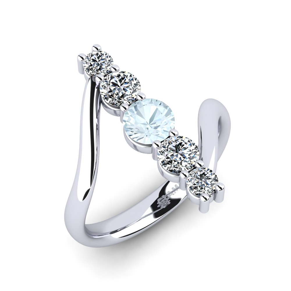 Aquamarine Ring Pashmina