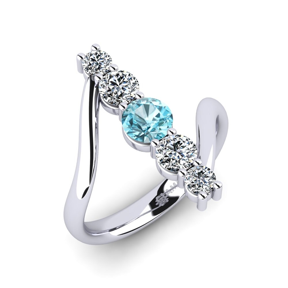 Blue Zircon Ring Pashmina