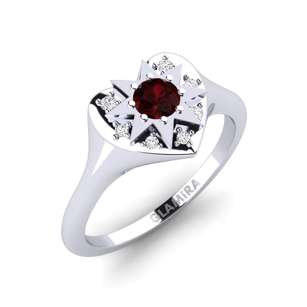 Granat Pinker Ring Passero