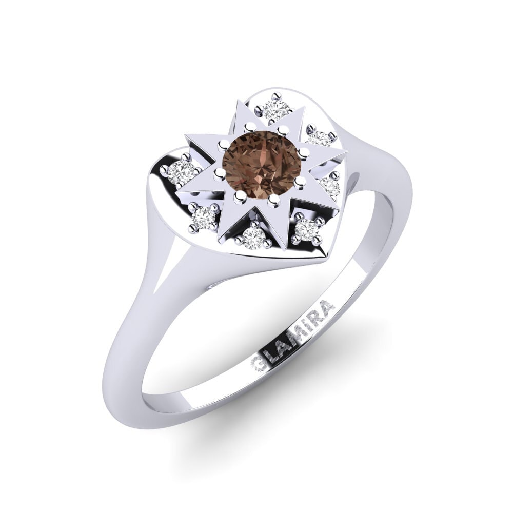 Rauchquarz Pinker Ring Passero