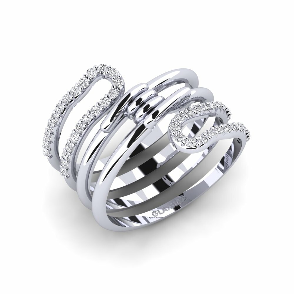 950 Platinum Ring Pastiche