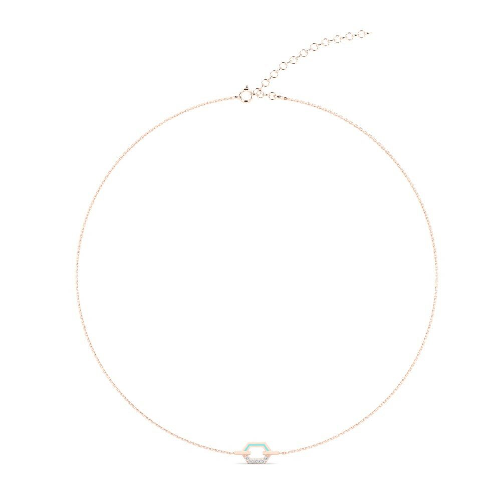 9k Rose Gold Women's Necklace Pasyblom