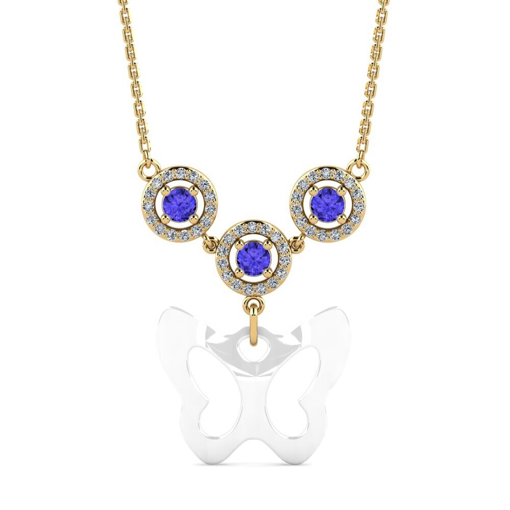 Tanzanite Women's Necklace Patte