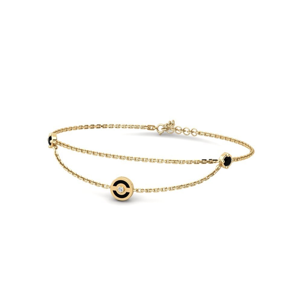 Black Onyx Women's Bracelet Pavese