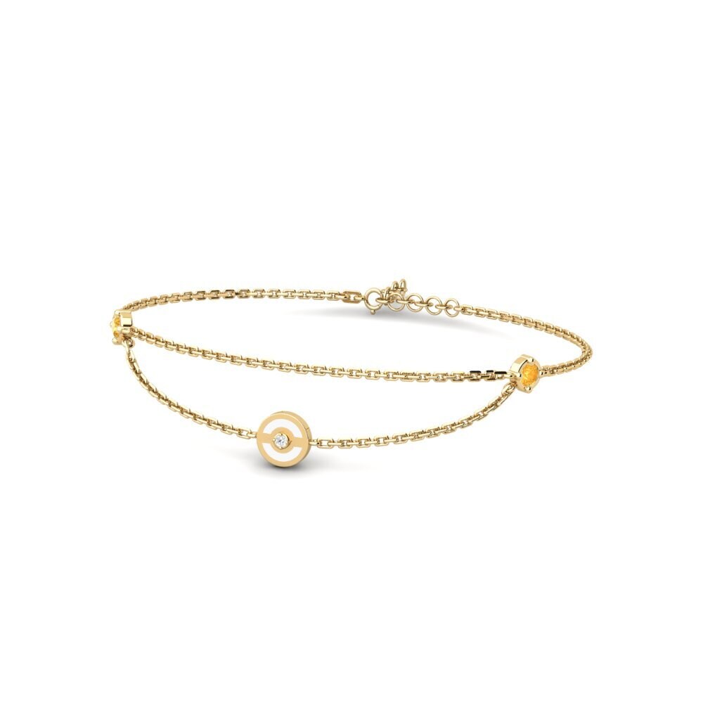 Citrine Women's Bracelet Pavese