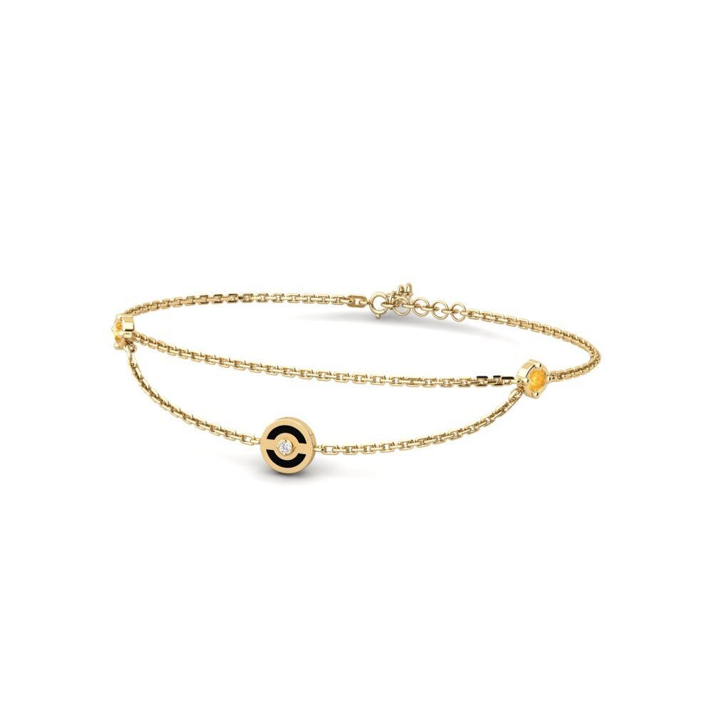 Citrine Women's Bracelet Pavese