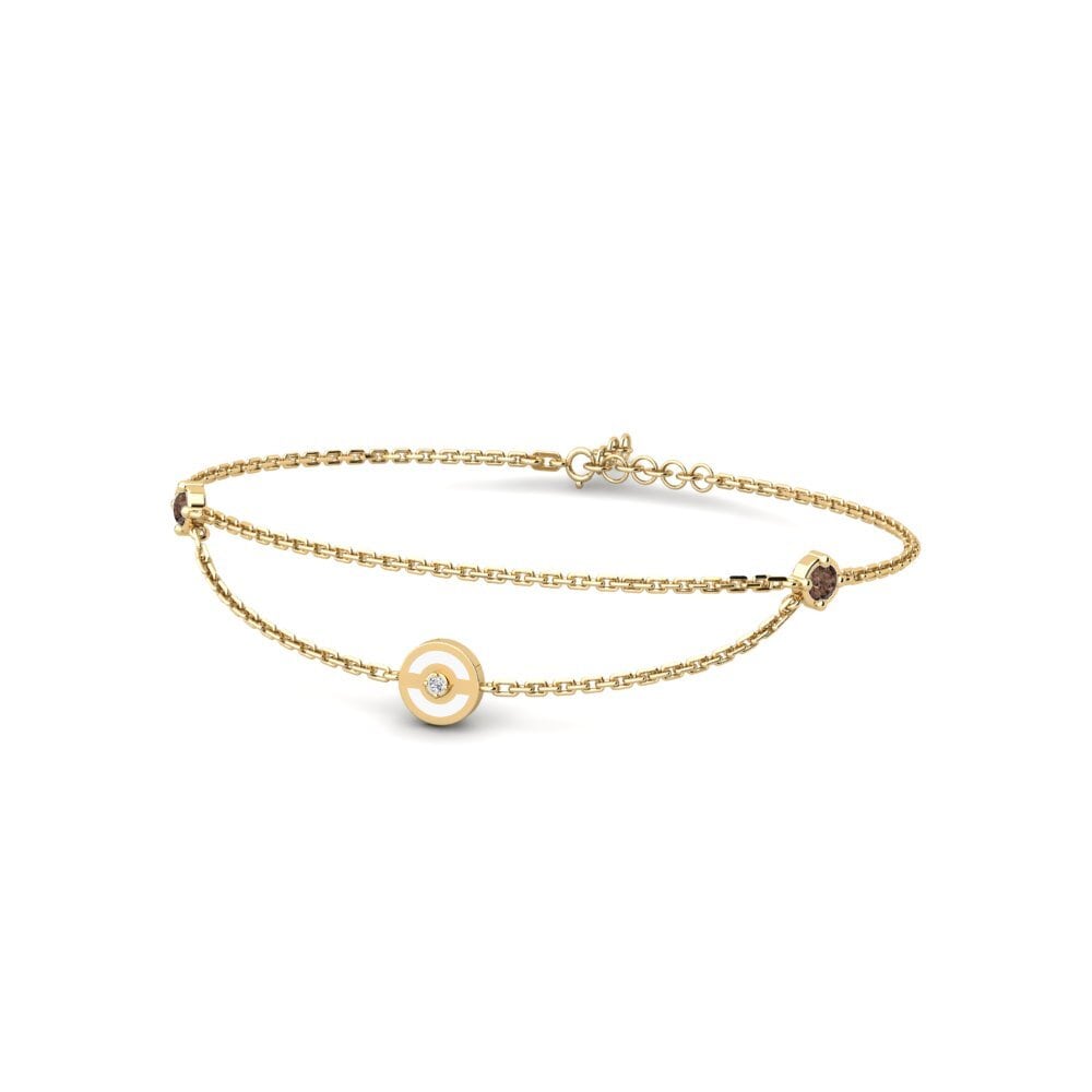 Smoky Quartz Women's Bracelet Pavese