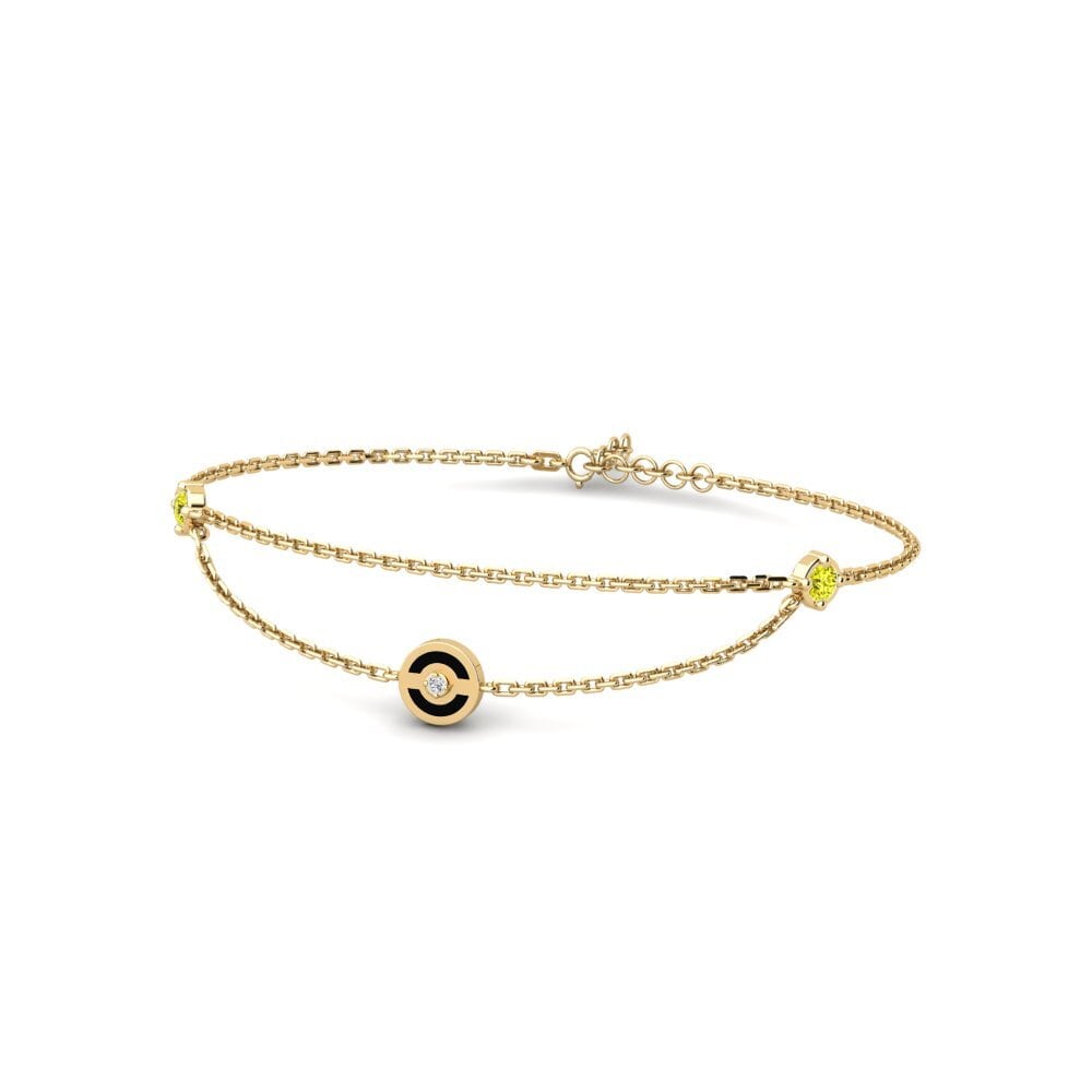 Yellow Diamond Women's Bracelet Pavese