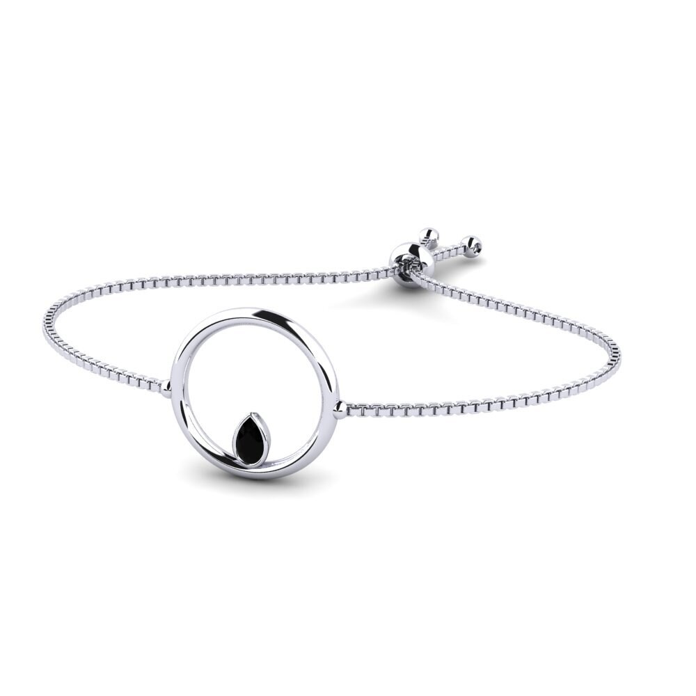 Pera Diamante negro Pulsera Peadbre