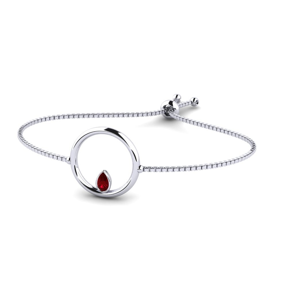 Pera Circonita Roja Pulsera de Mujer Peadbre