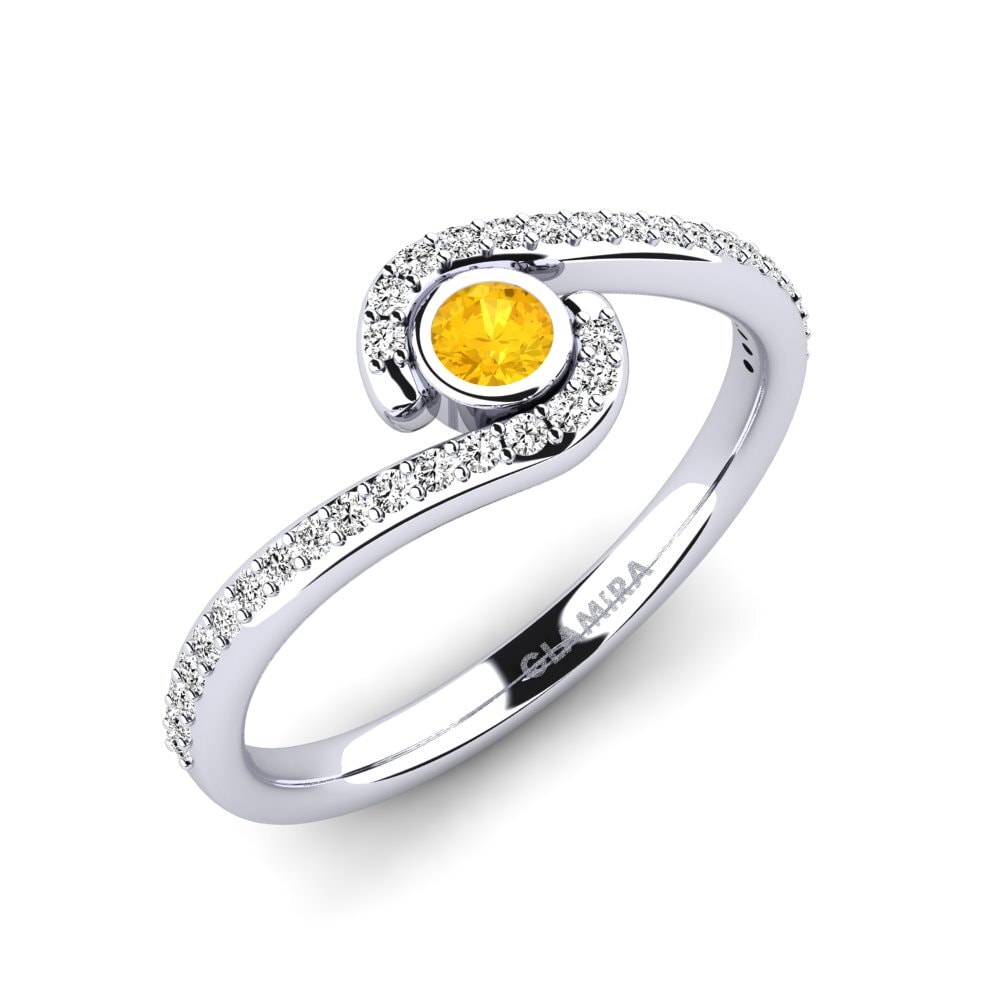 Citrine Engagement Ring Peart