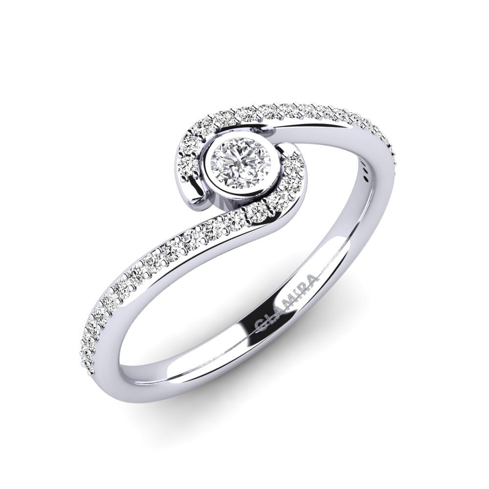 Moissanite Engagement Ring Peart