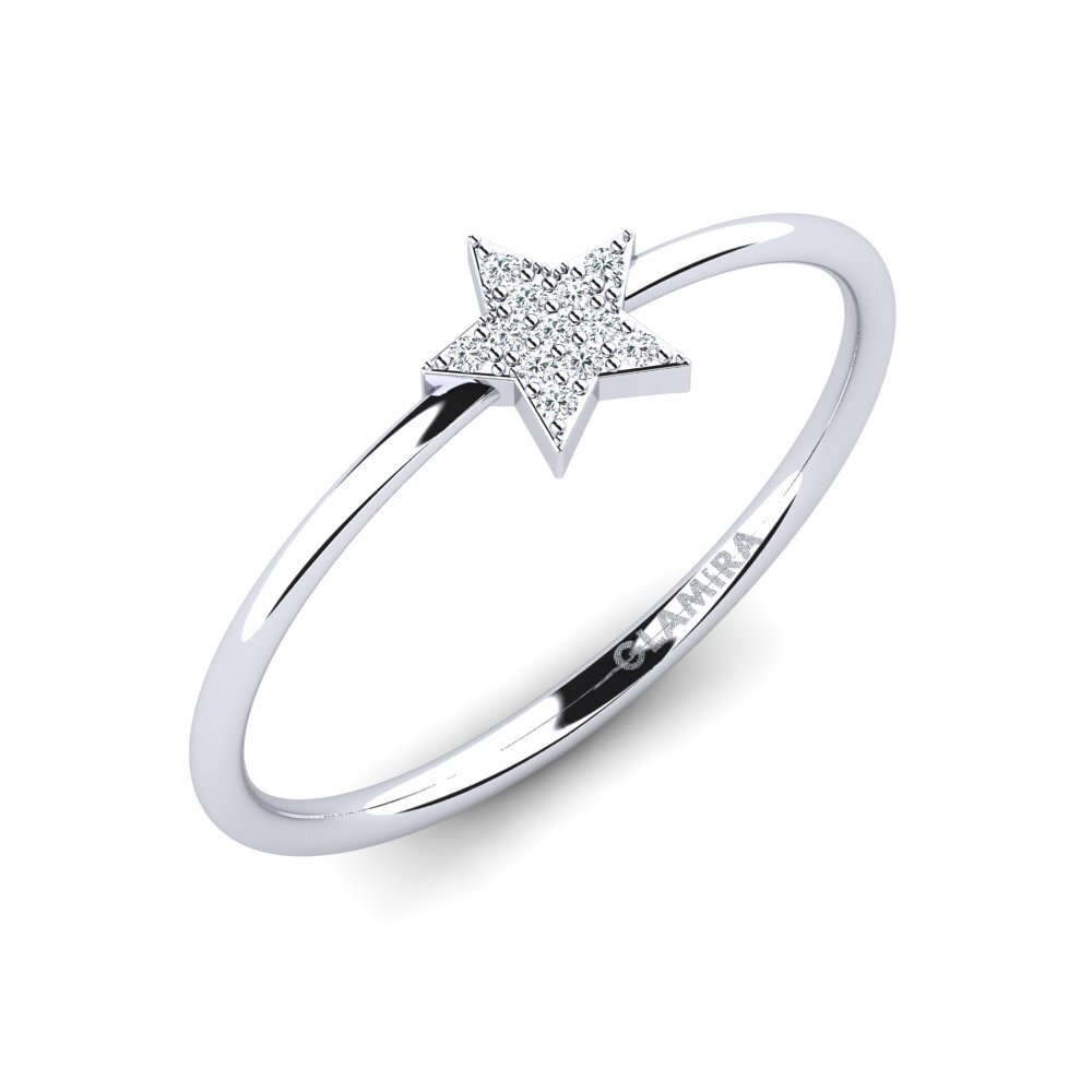 14k White Gold Zirconia Ring Peay