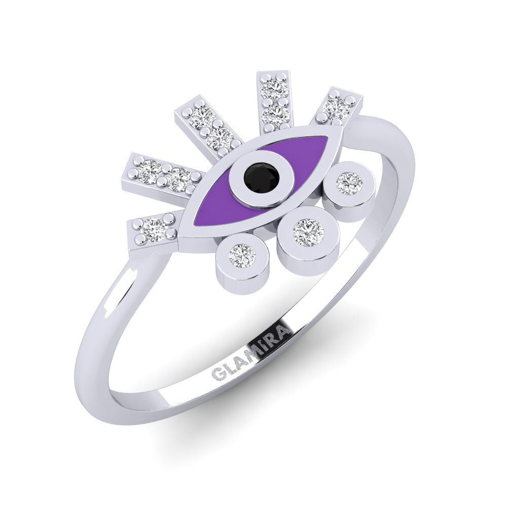 Schwarzer Saphir Ring Pedesa