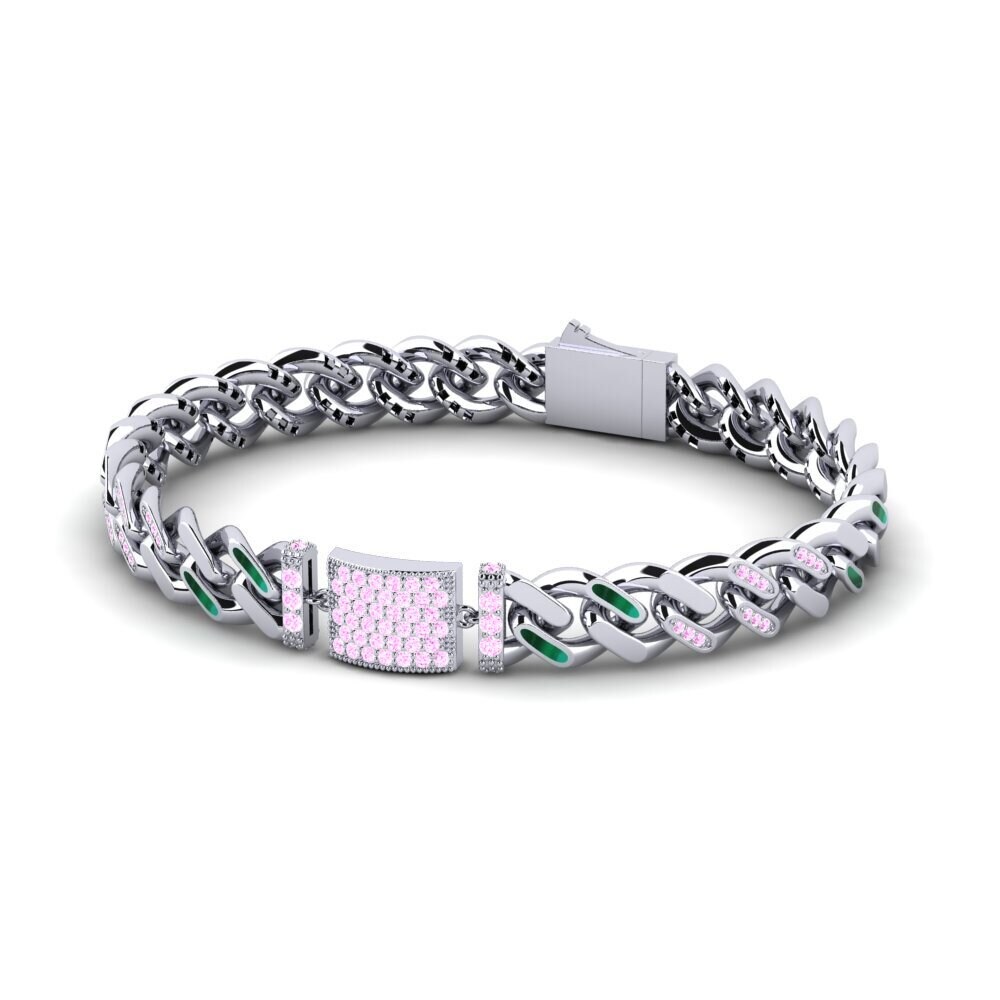 Pink Sapphire Women's Bracelet Pegmode