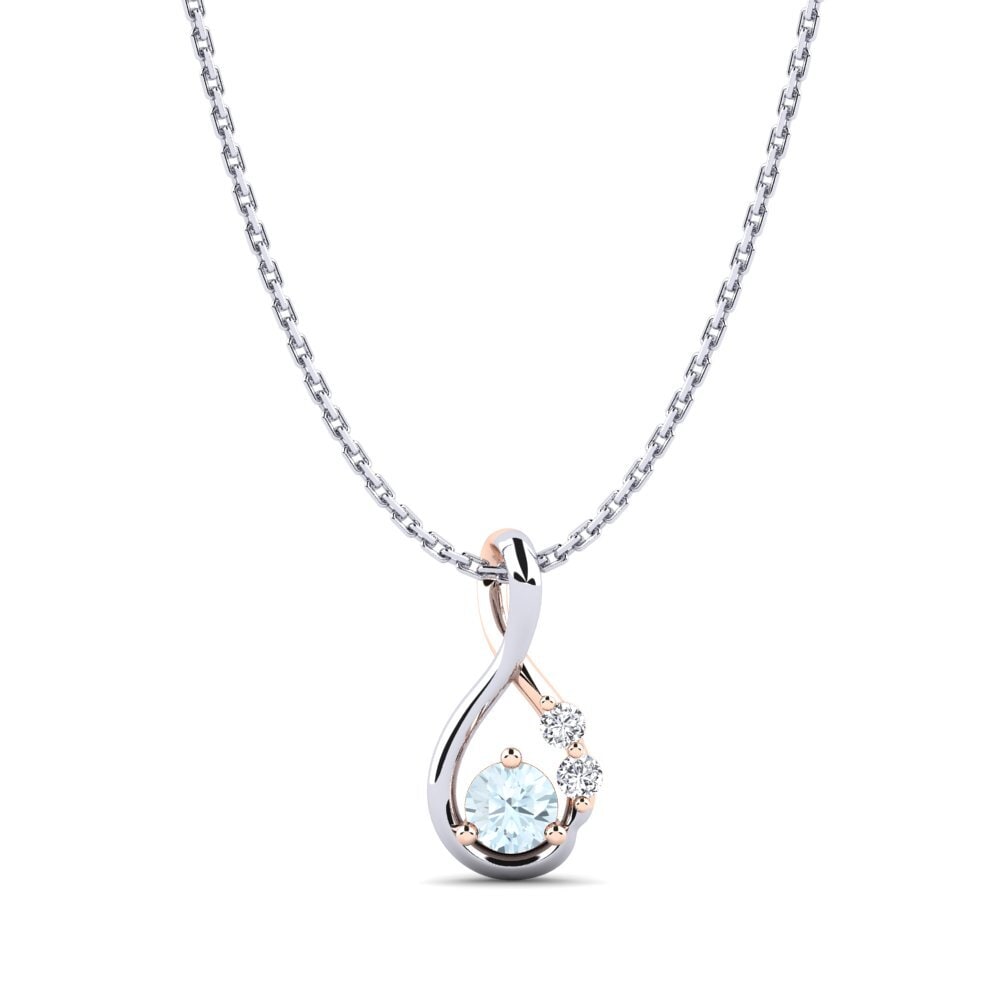 14ct White / Rose Gold Women's Pendant Dyta