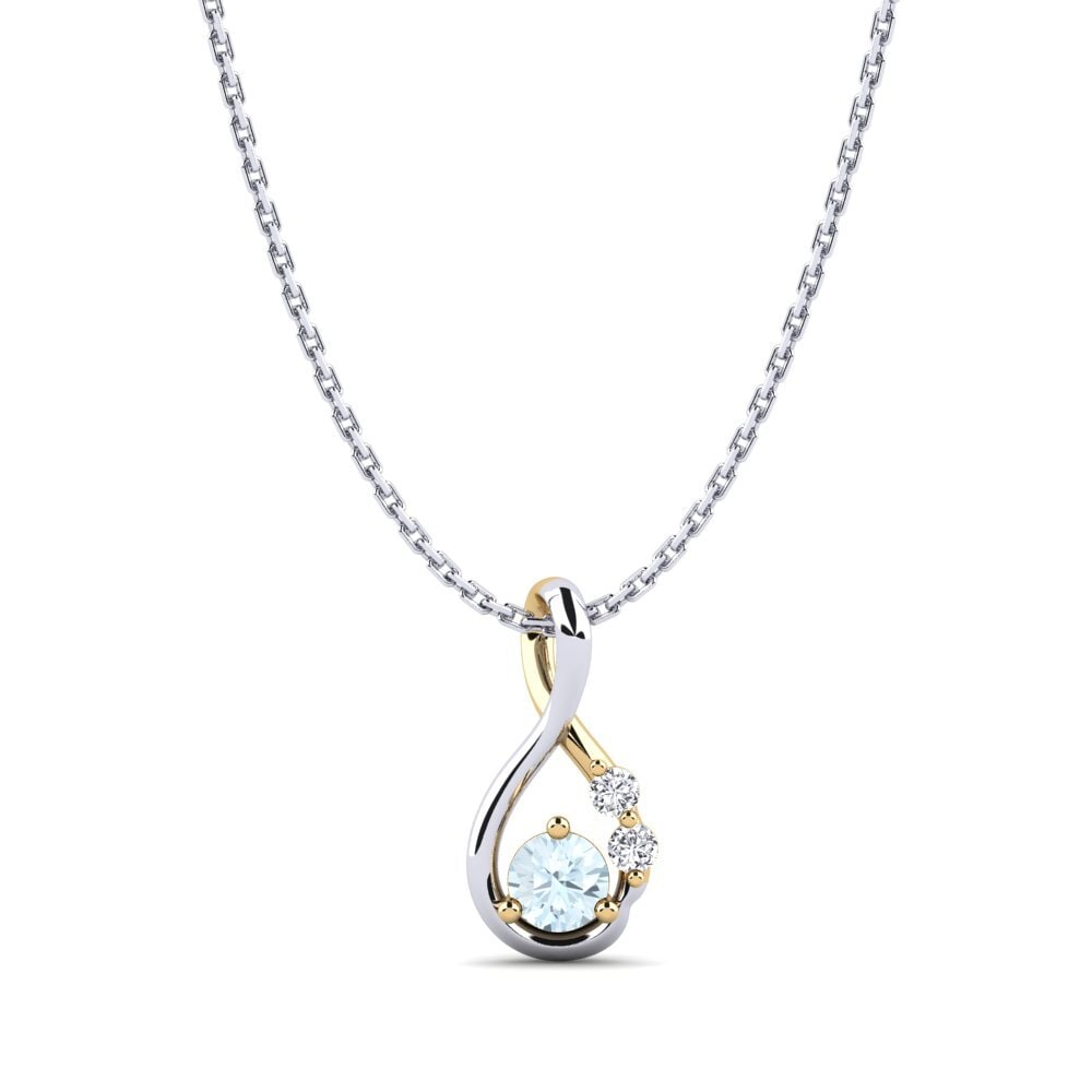 14ct White / Yellow Gold Women's Pendant Dyta