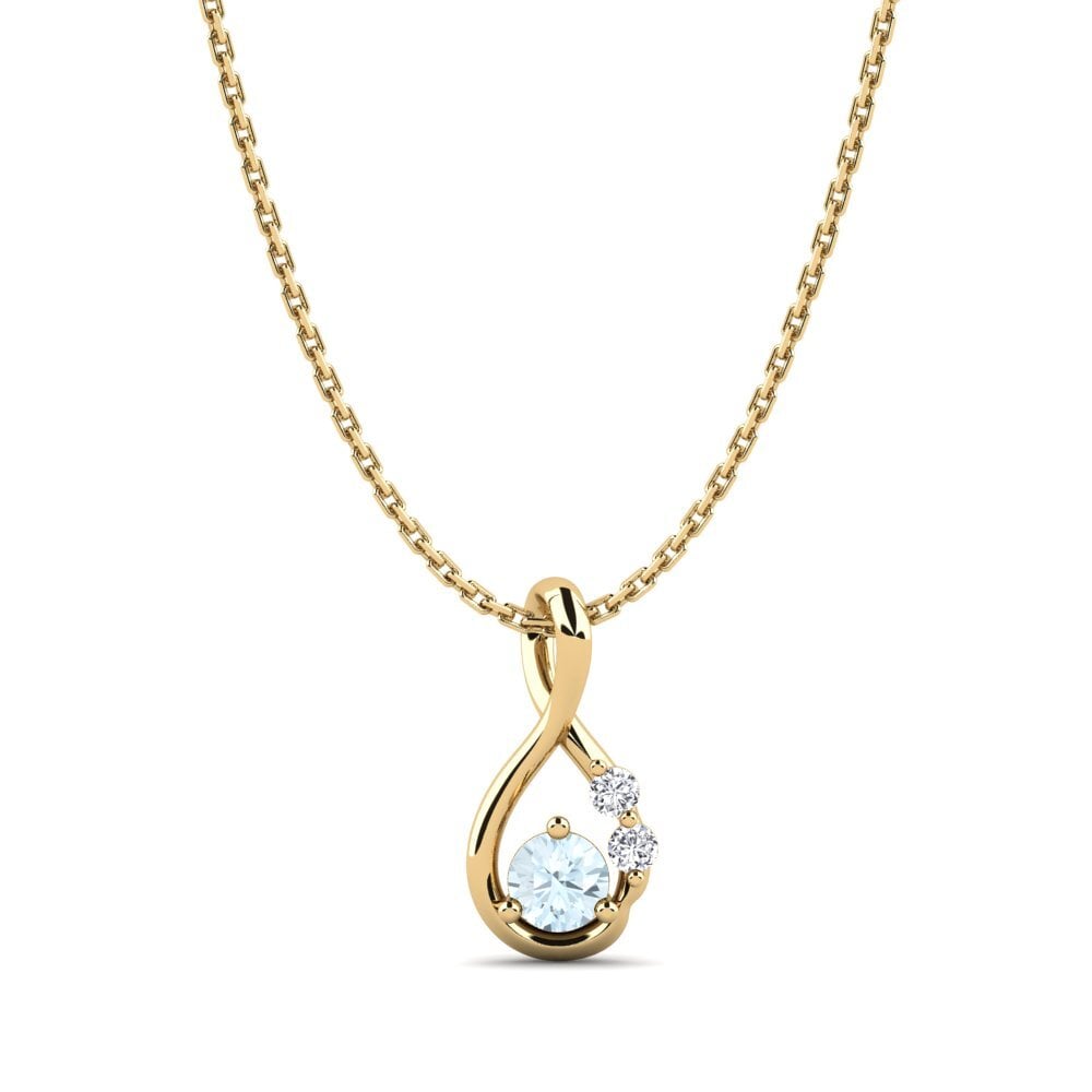 Or Jaune 14k Pendentif pour femme Dyta