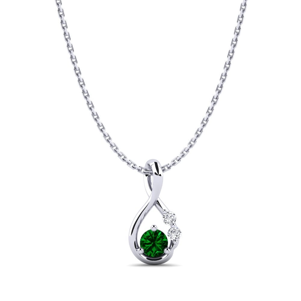 Circonita Verde Colgante de Mujer Dyta