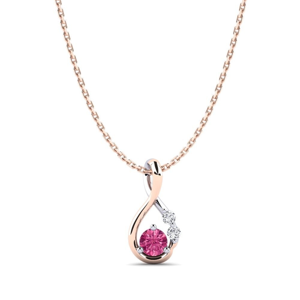 Or Rose & Blanc 14k Pendentif pour femme Dyta