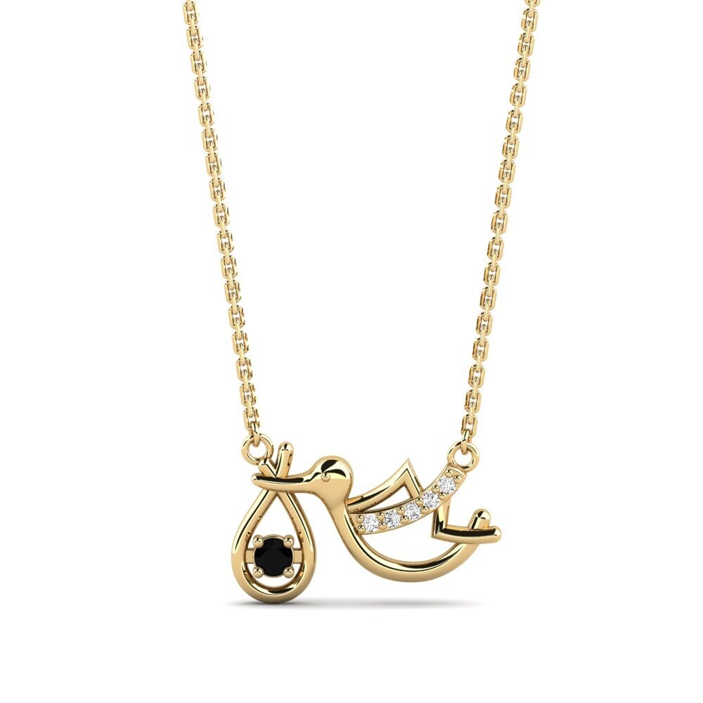 Onyx Noir Collier pour femme Sasha