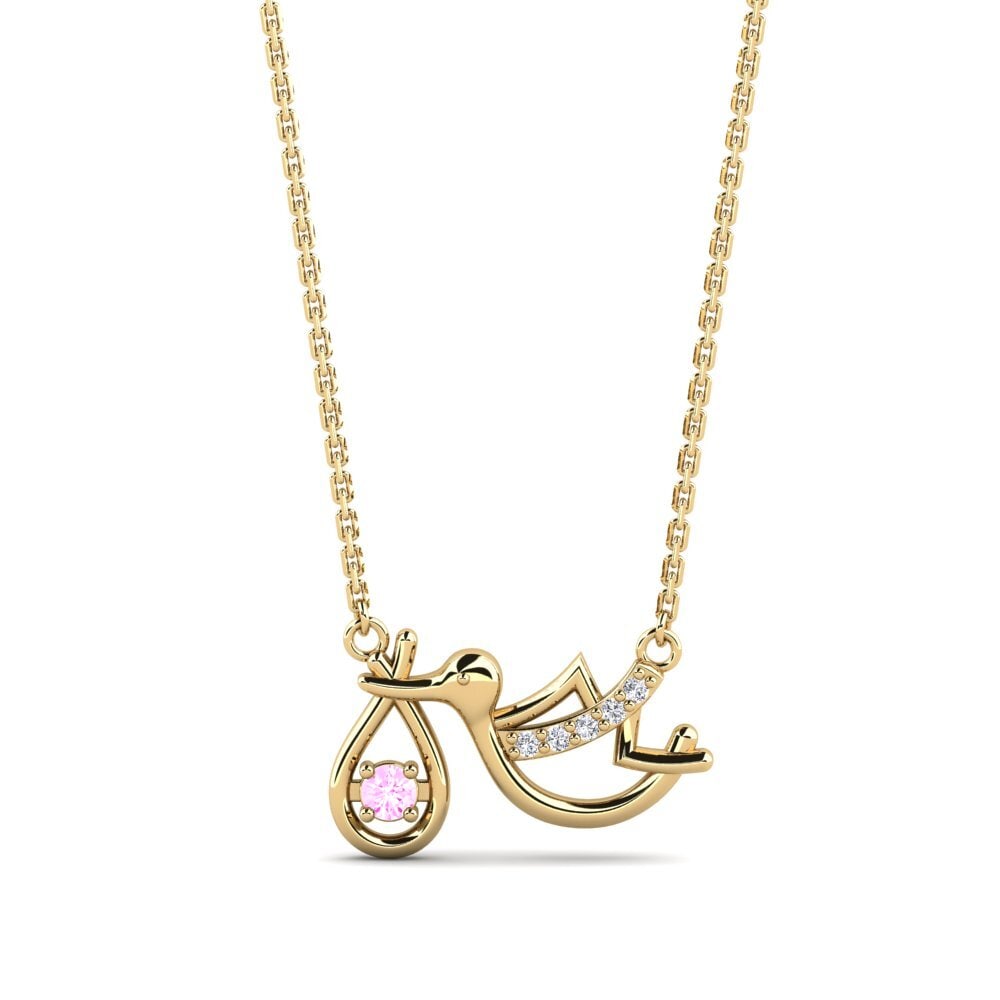 Pink Sapphire Women's Necklace Sasha