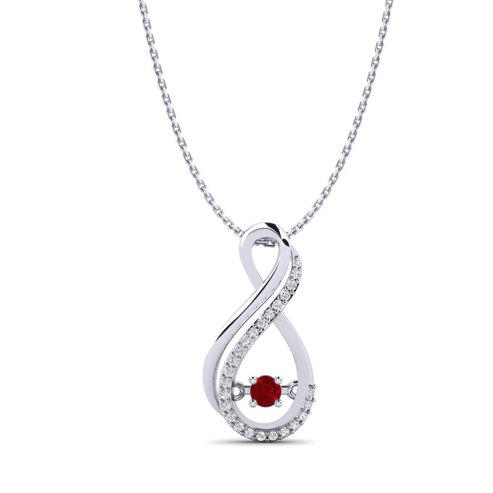 Circonita Roja Colgante de Mujer Gisela