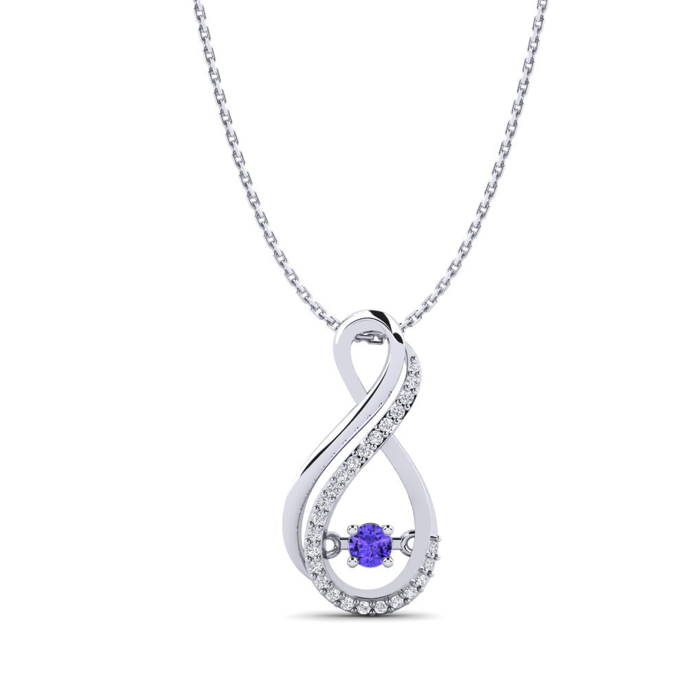 18ct White Gold Tanzanite Women's Pendant Gisela