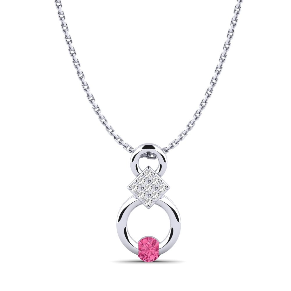Turmalina rosa Colgante de Mujer Nousha