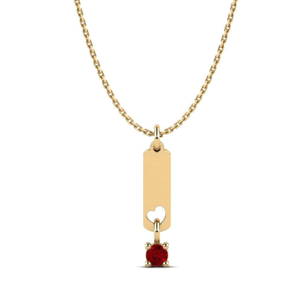 Red Zirconia Women's Pendant Edona